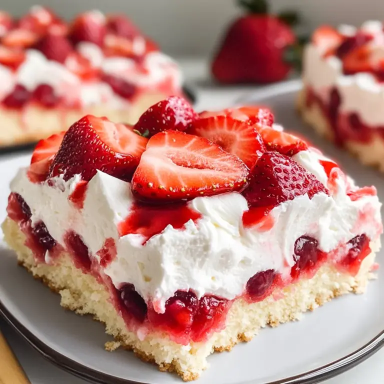 Strawberry Shortcake Poke Cake