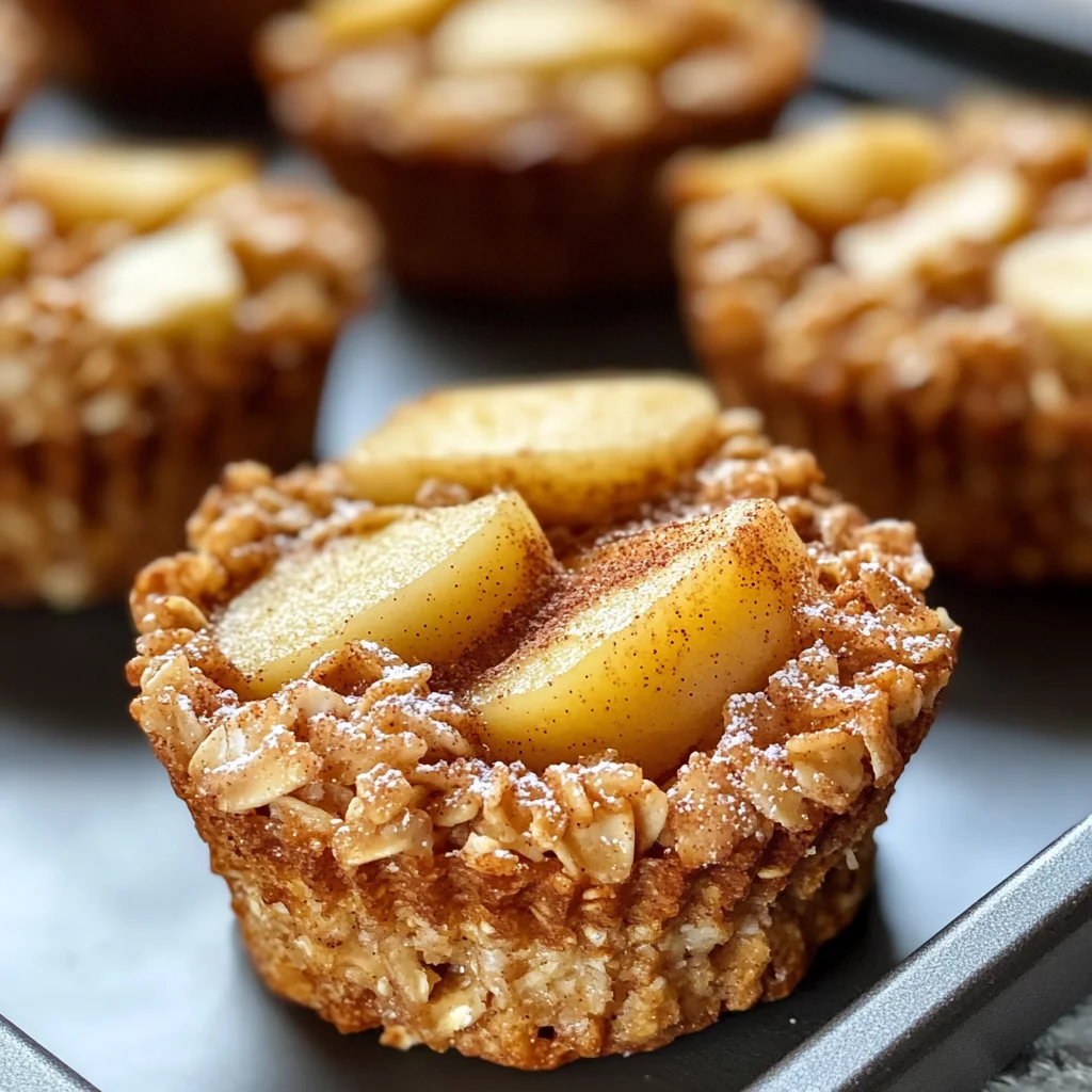 Tasty Baked Apple Cinnamon Oatmeal Cups