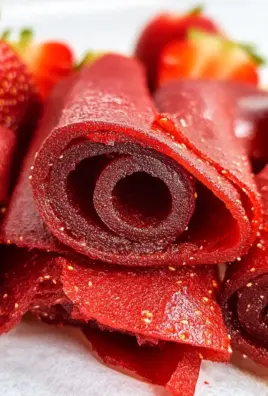 3-Ingredient Homemade Strawberry Fruit Roll-Ups