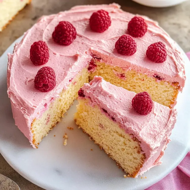 Almond Raspberry Cake