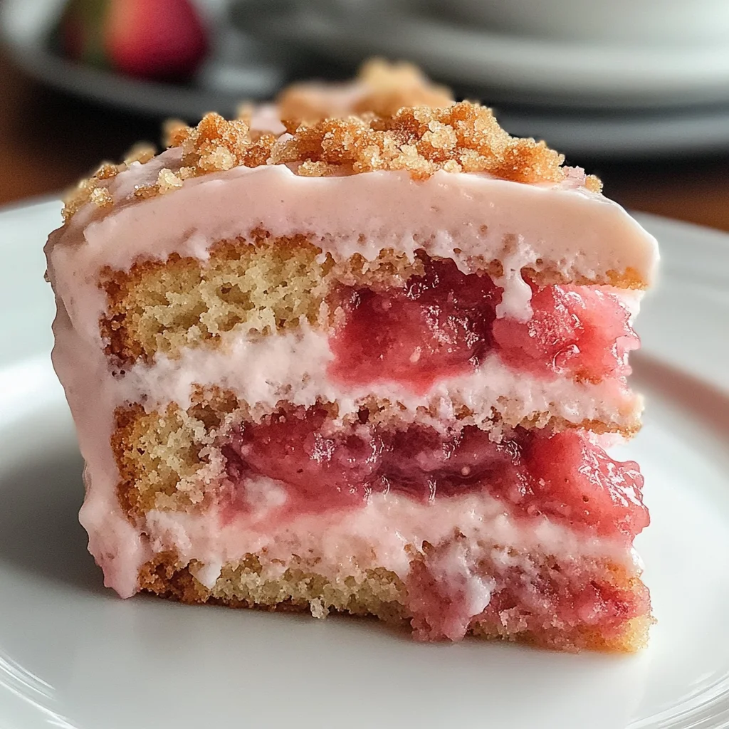 Amazing Strawberry Honeybun Cake