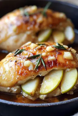 Apple and Brie Stuffed Chicken with Maple Dijon Glaze