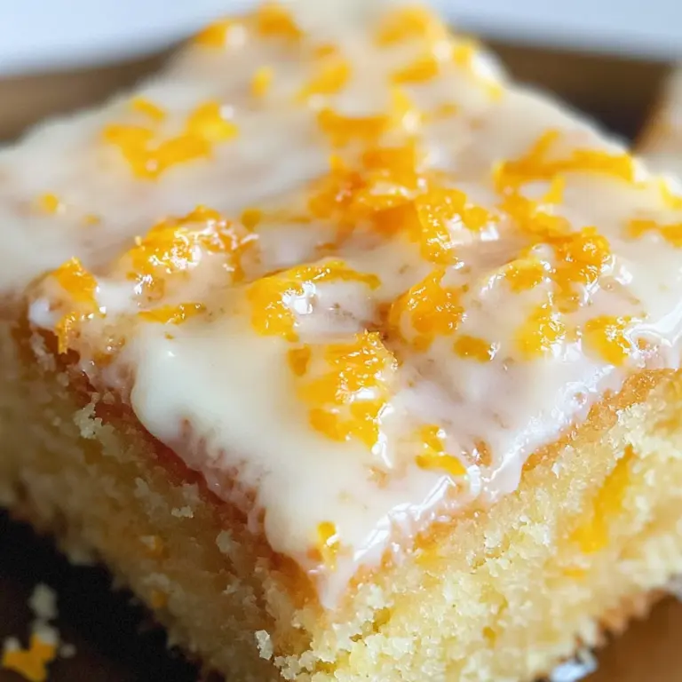 BEST Orange Drizzle Traybake Cake