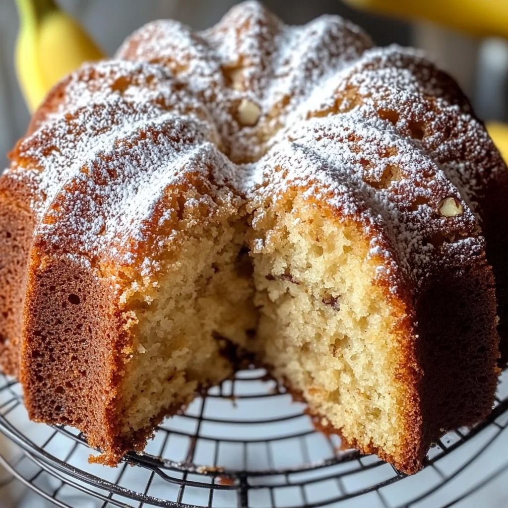 Banana Bread Bundt Cake