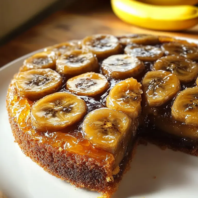 Banana Foster Upside Down Cake