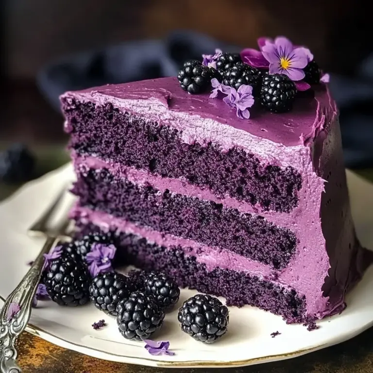 Blackberry Velvet Cake