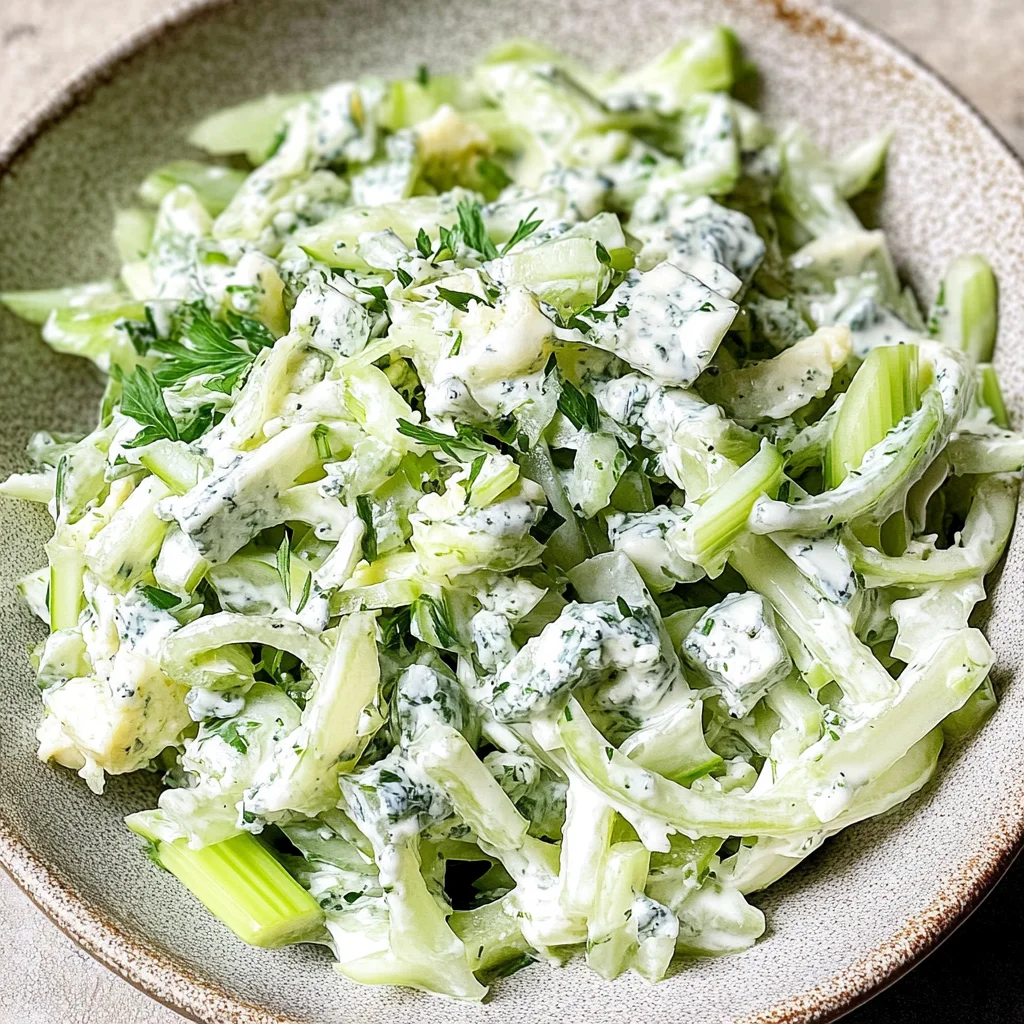 Blue Cheese Celery Slaw Recipe