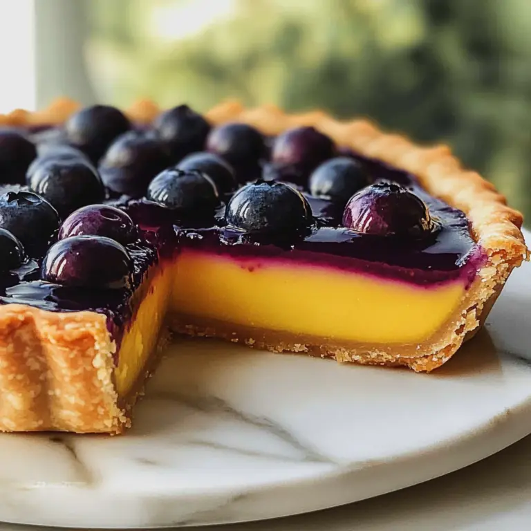 Blueberry–Lemon Curd Tart
