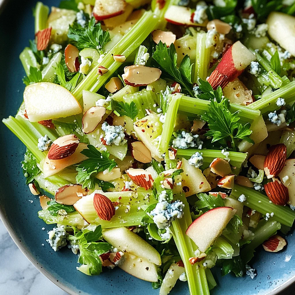 Celery Salad With Apples and Blue Cheese