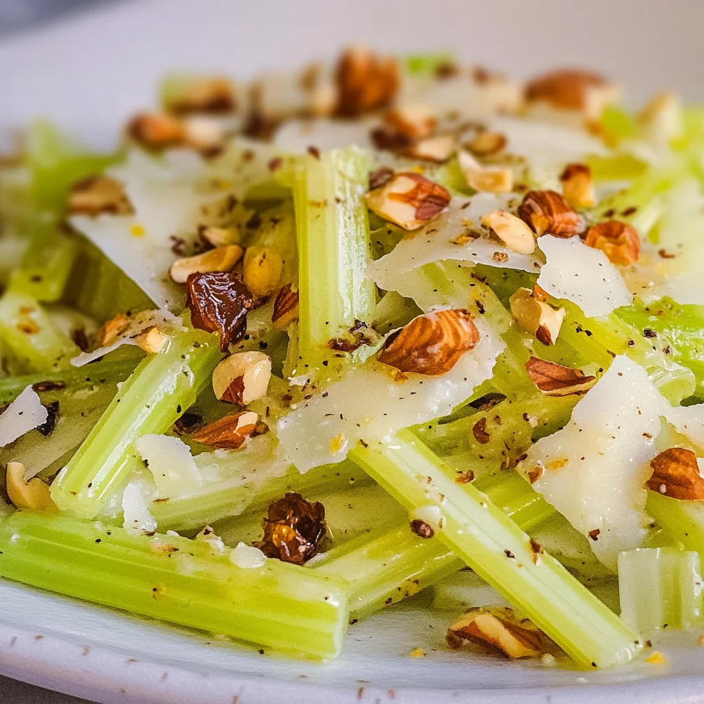 Celery Salad with Parmesan and Toasted Hazelnuts