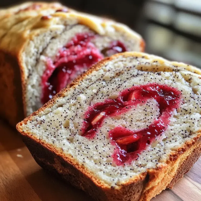 Cherry Almond Poppyseed Bread