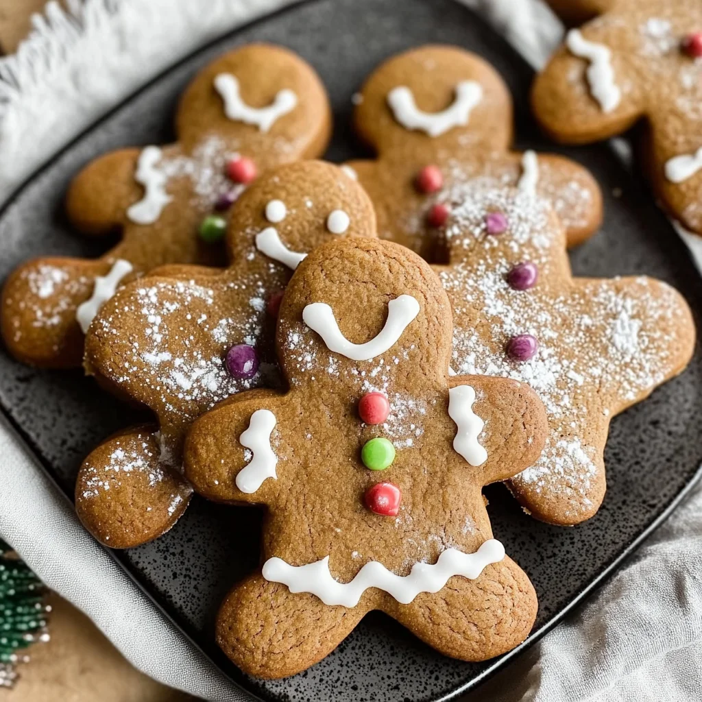 Chewy Gingerbread Man Cookies