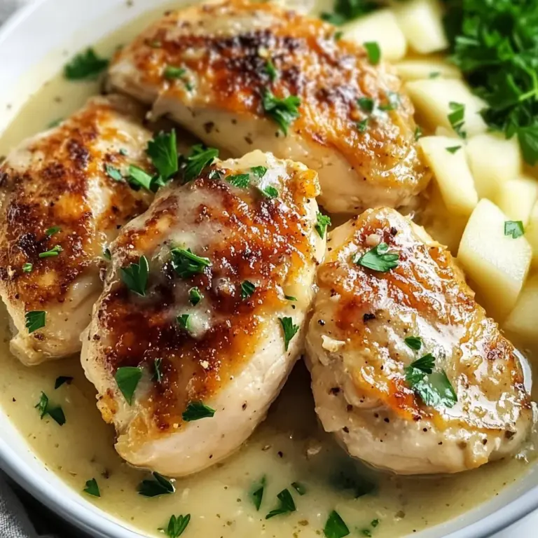 Chicken in White apple vinegar Sauce