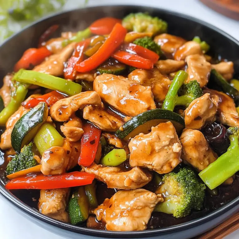 Chicken with Mixed Vegetable Stir Fry