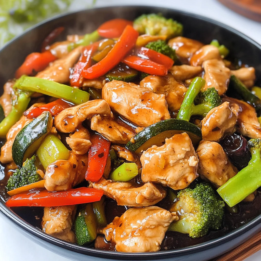 Chicken with Mixed Vegetable Stir Fry