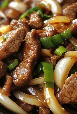 Chinese Beef and Onion Stir Fry
