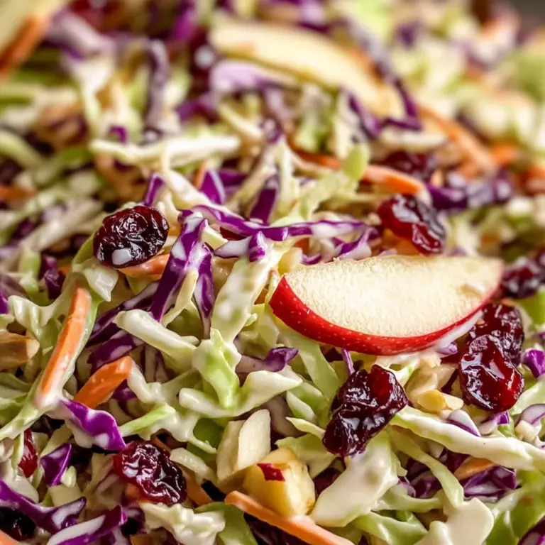 Cranberry Apple Coleslaw
