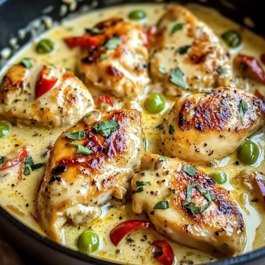Creamy Pepperoncini Chicken Skillet Recipe - Quick & Easy