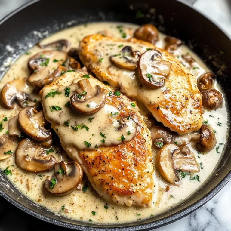 Creamy White apple vinegar Mushroom Chicken