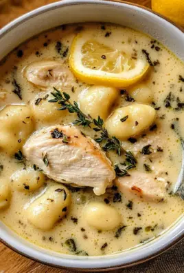 Creamy Winter Lemon Chicken Gnocchi Soup