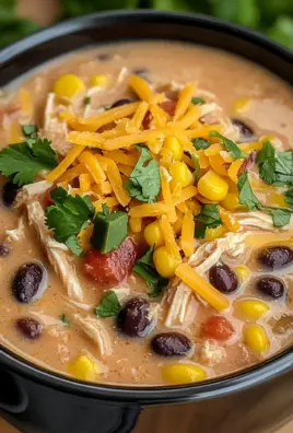 Crockpot Creamy Chicken Taco Soup Recipe