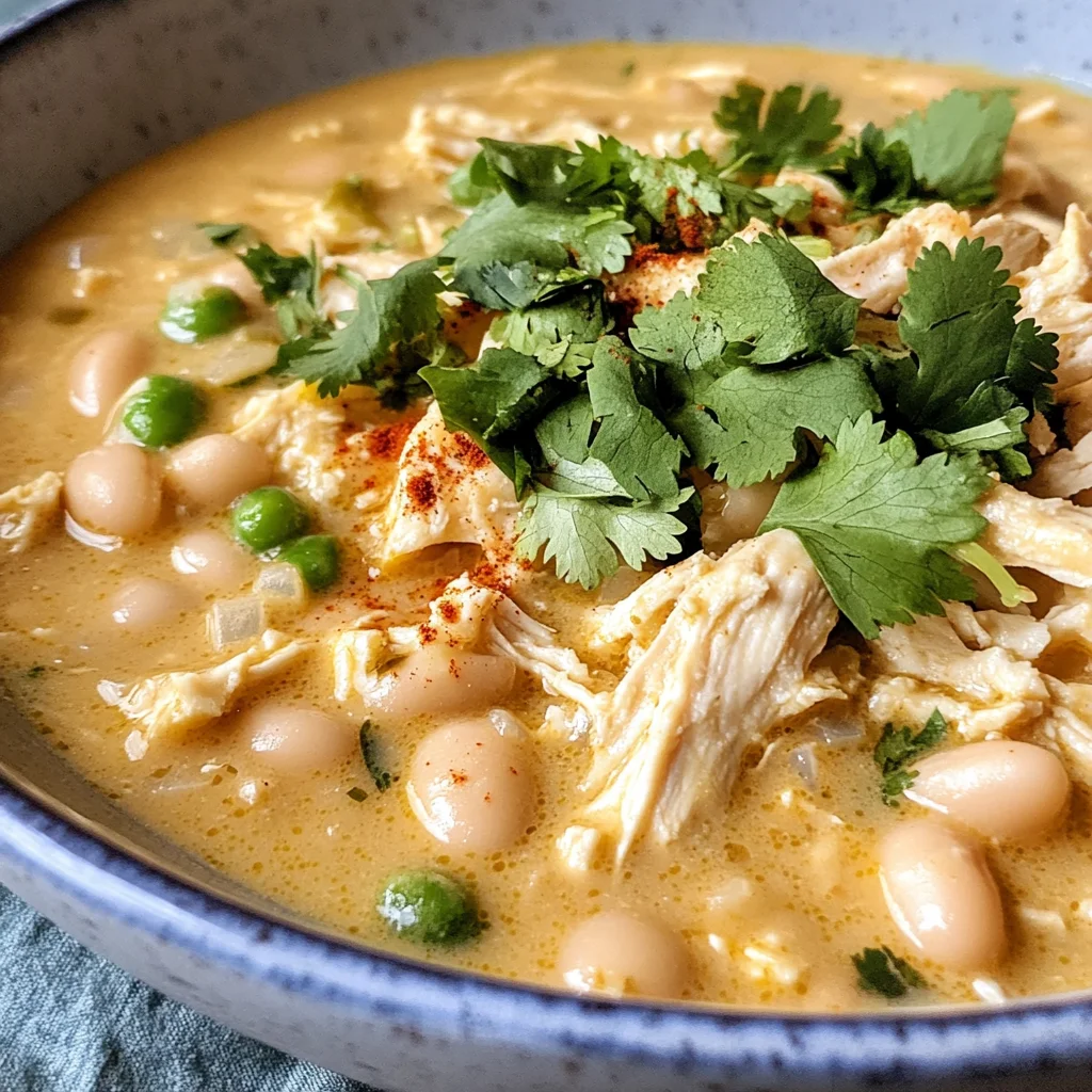 Crockpot Creamy White Chicken Chili