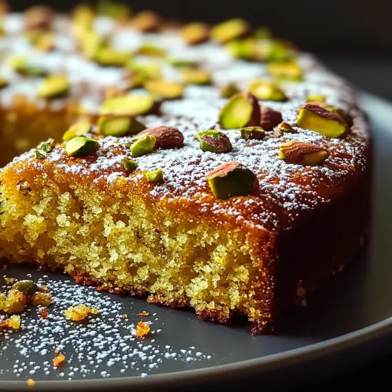 Flourless Orange Pistachio Almond Cake