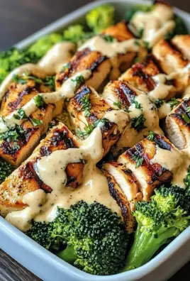 Grilled Chicken & Broccoli Bowls With Creamy Garlic Sauce Delight Your Taste Buds!