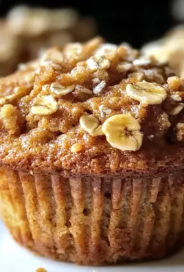 Healthy Banana Oatmeal Muffins