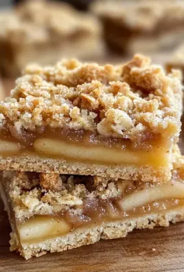 Homemade Apple Crisp Shortbread Bars - theamazingfood