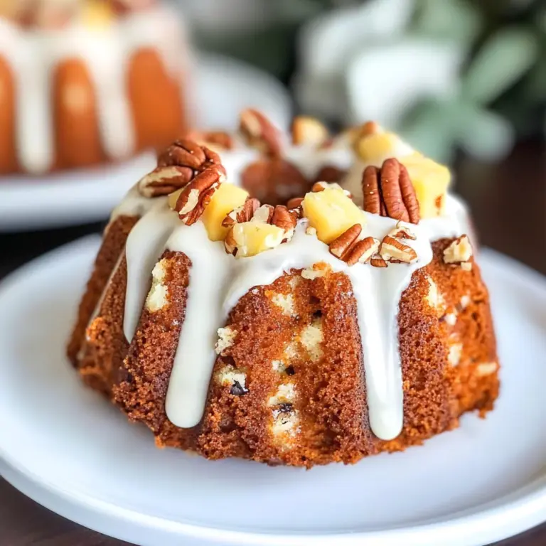 Hummingbird Mini Bundt Cakes