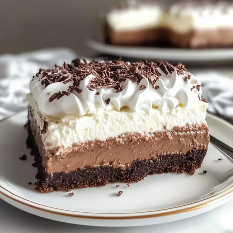 Layered Chocolate Pudding Dessert