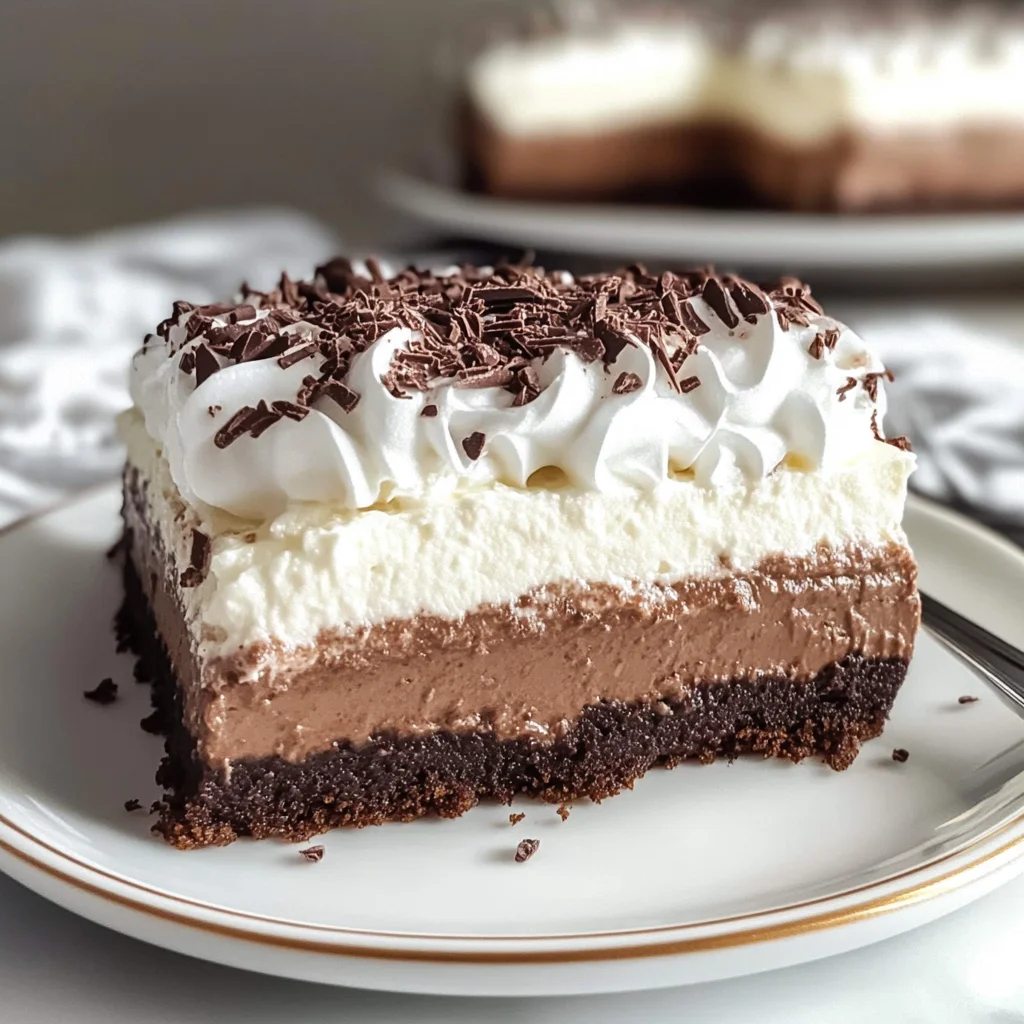 Layered Chocolate Pudding Dessert