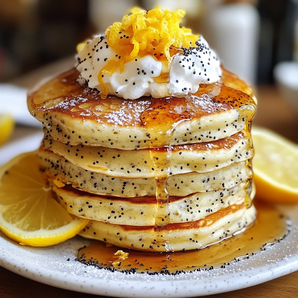 Lemon Poppy Seed Pancakes