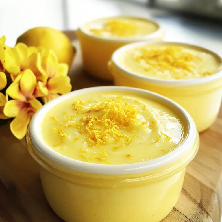 Mary Berry Lemon Pots