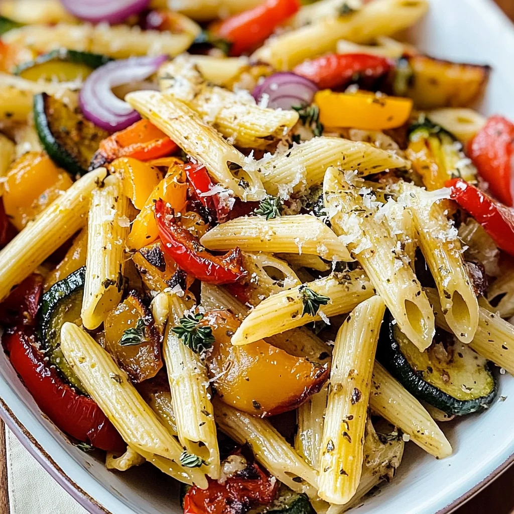 Mediterranean Roasted Vegetable Pasta Recipe