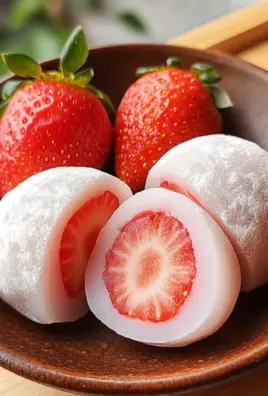 Mochi Strawberry (Chewy Strawberry-Filled Japanese Treat)