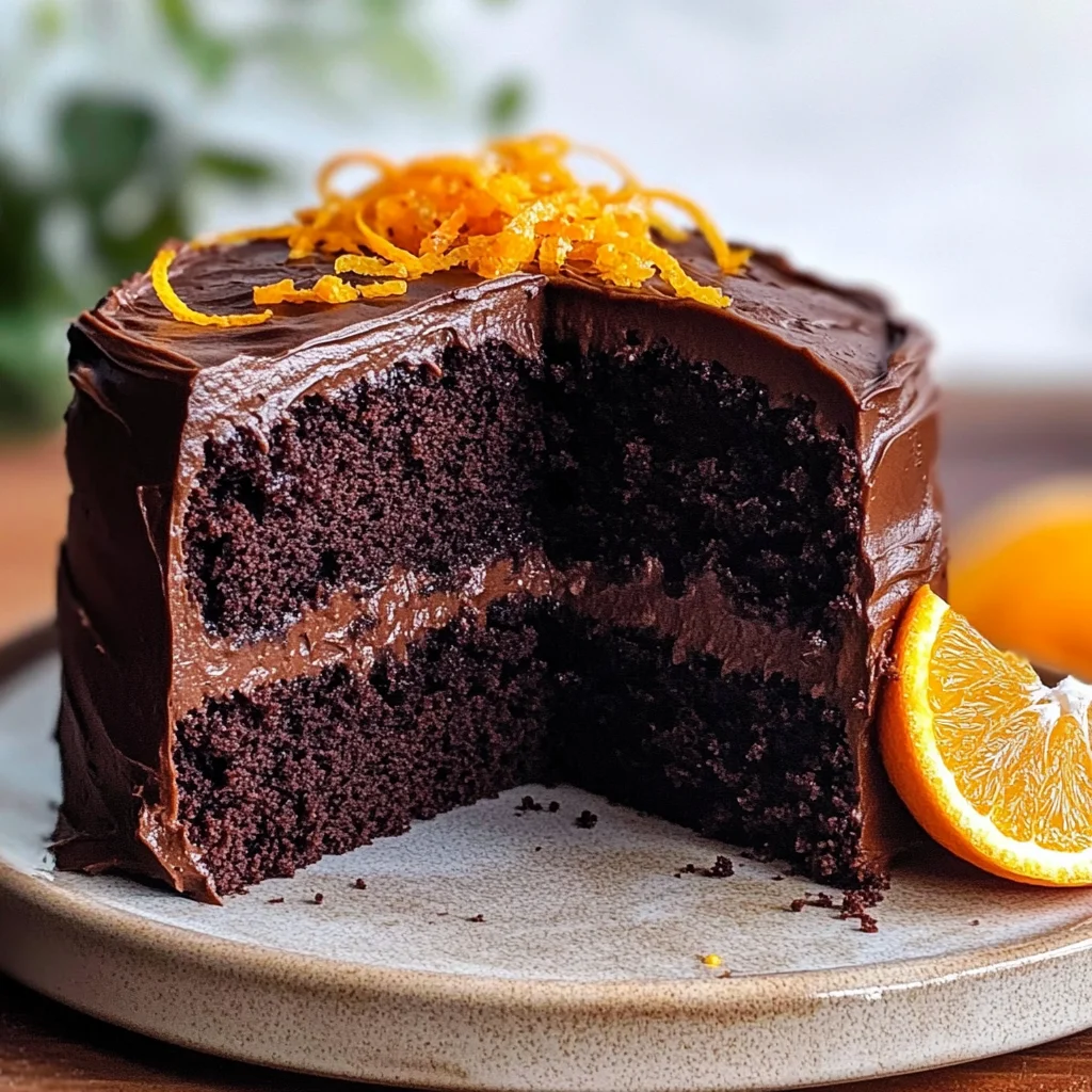 Moist Chocolate Orange Cake