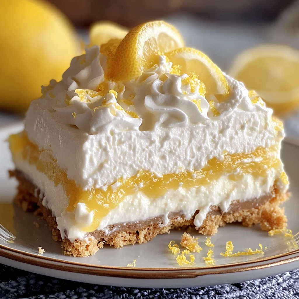 No-Bake Lemon Lasagna Dessert : Creamy, Zesty & Perfect for Spring
