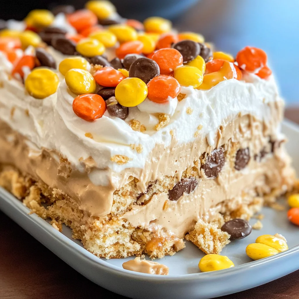 No Bake Peanut Butter Icebox Cake
