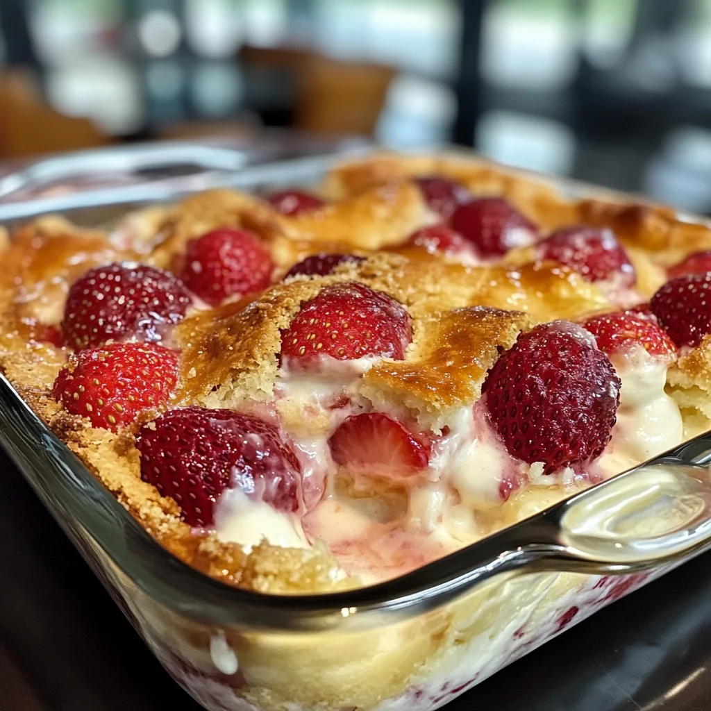 Perfect Strawberry Cream Cheese Cobbler Recipe