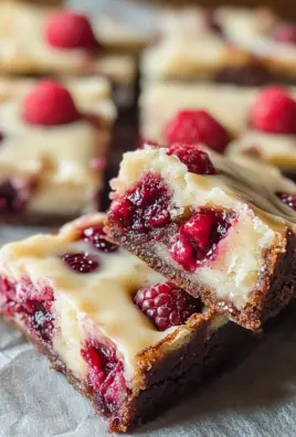 Raspberry White Chocolate Brownies (Blondies)