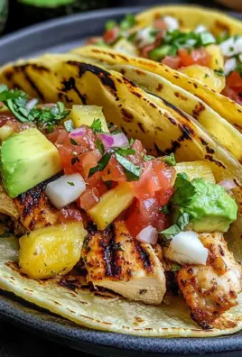 Refreshing Pineapple Chicken Tacos