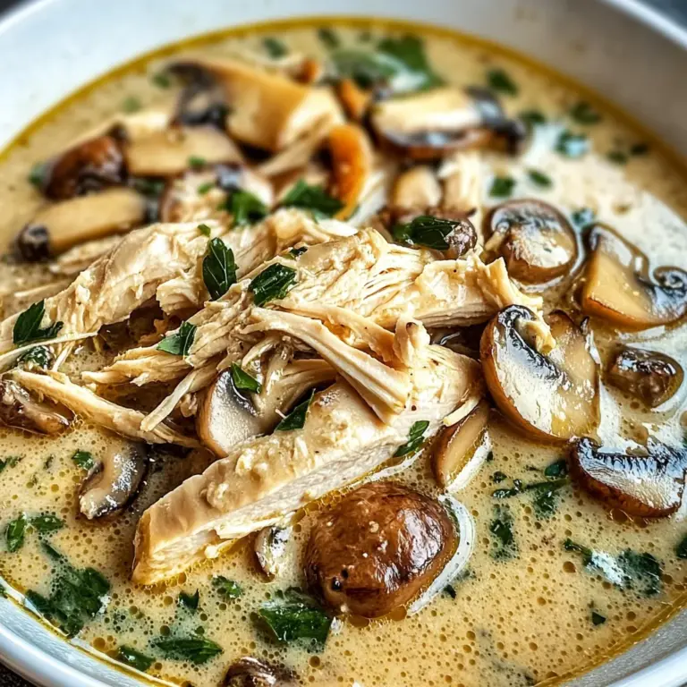 Rotisserie Chicken Mushroom Soup