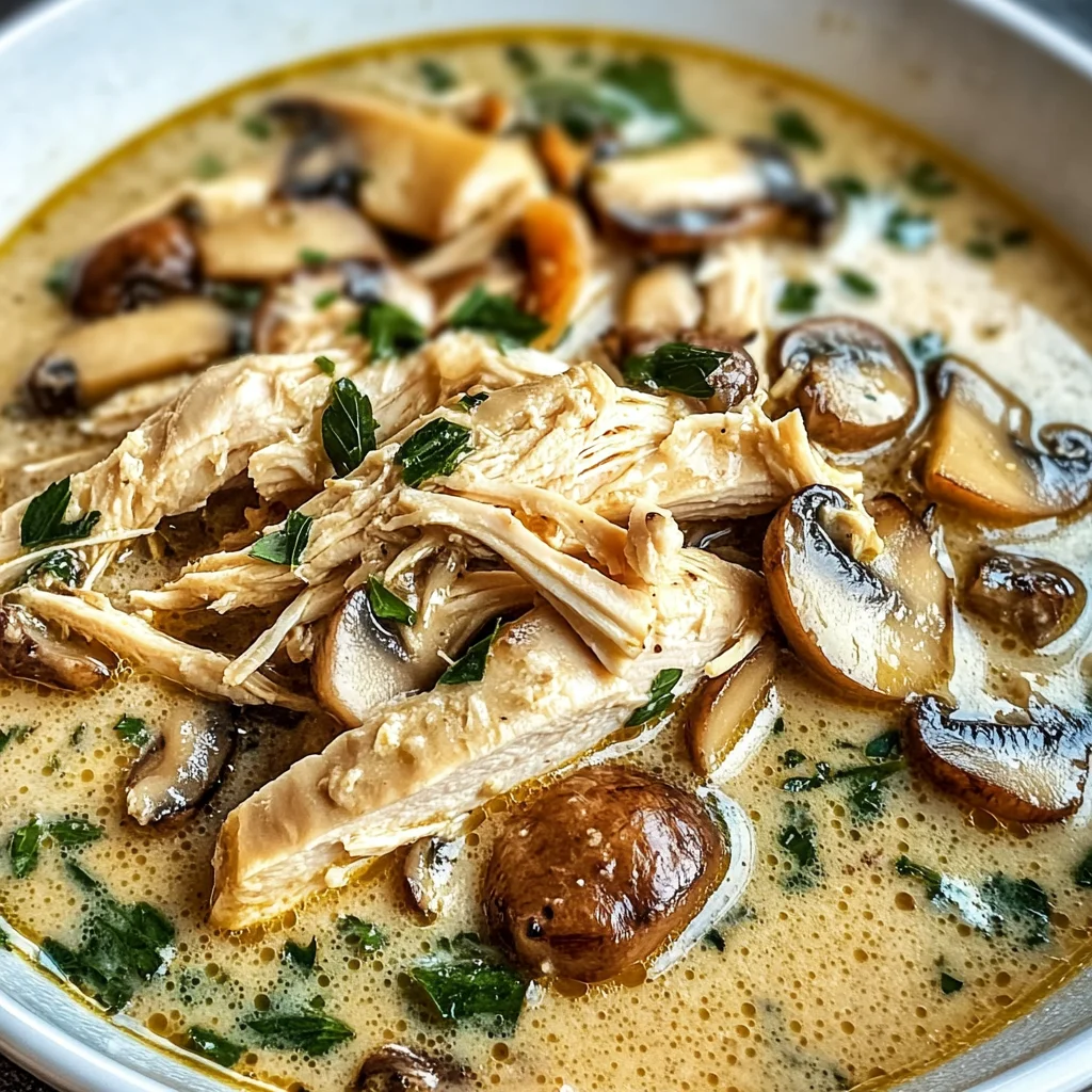 Rotisserie Chicken Mushroom Soup