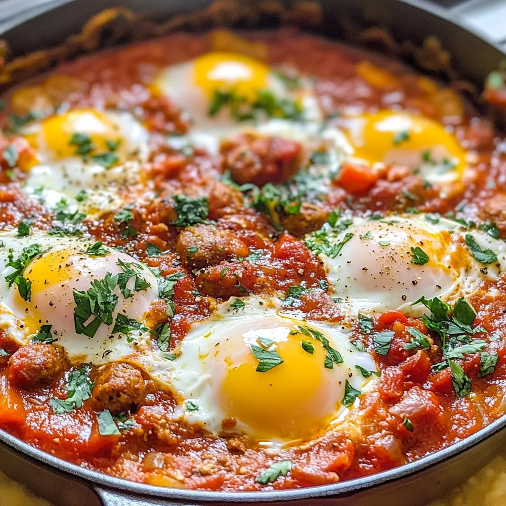 Shakshuka with Chicken Sausage
