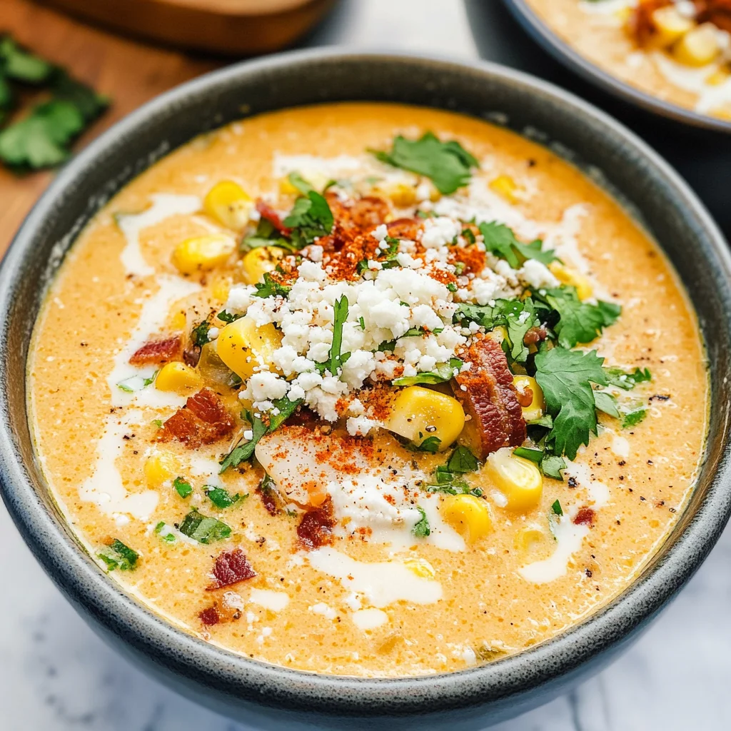 Slow Cooker Mexican Street Corn Soup