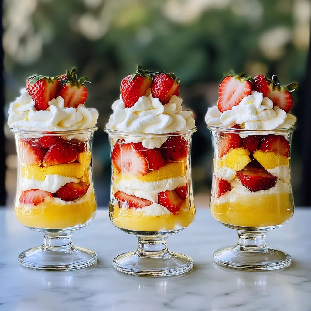 Strawberry Lemon Curd Parfaits