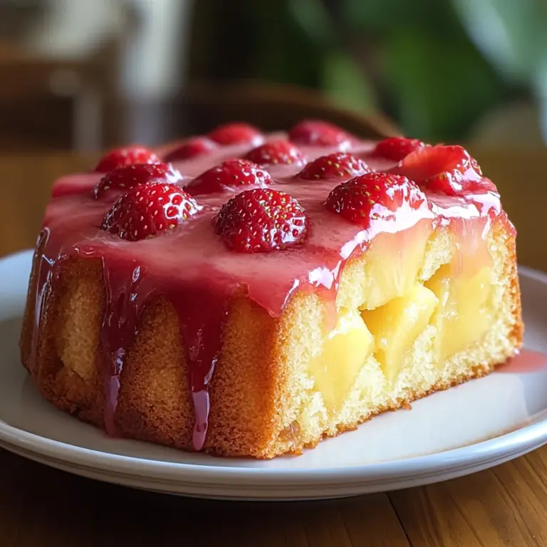 Strawberry Pineapple Pound Cake: A Moist and Fruity Dessert Favorite