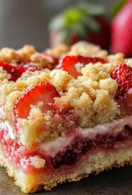 Strawberry Shortcake Streusel Bars